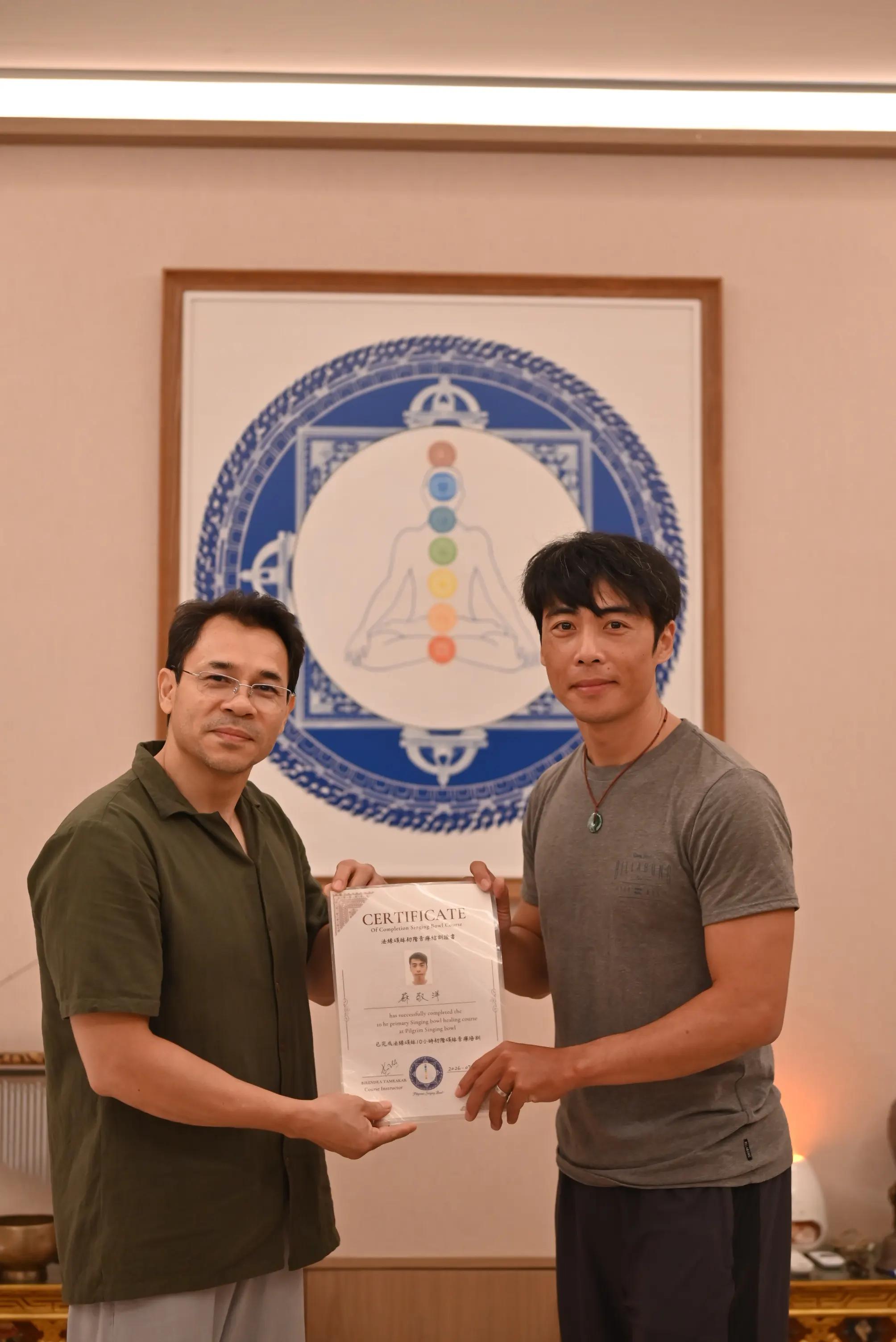 Pilgrim Singing Bowl course certificate holders